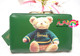正版英国harrods哈罗斯泰迪熊Teddy绿色钱包