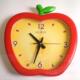 宜家风 苹果挂钟 红色