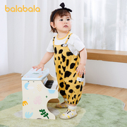 巴拉巴拉女婴儿套装夏装洋气萌趣舒适短袖两件套200222119006