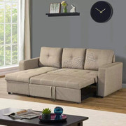现代布艺沙发床免洗可折叠两用小户型，客厅贵妃储物多功能转角沙发