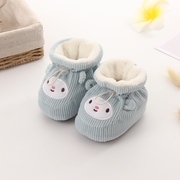 婴儿棉鞋袜0一3-6一12月冬季新生幼儿宝宝学步鞋子加厚保暖秋冬款