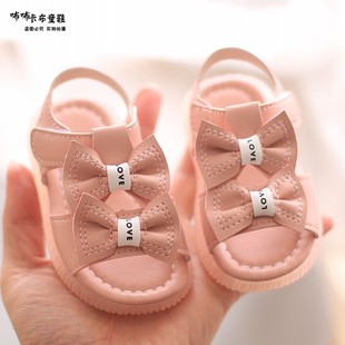 夏季儿童女宝宝凉鞋公主0婴儿鞋子学步1一3岁2小童软底防滑女童鞋