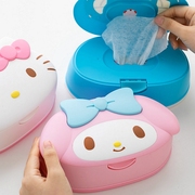 日本进口hellokitty婴儿孕妇温和柔棉家用纯水湿巾粉色湿巾盒套装