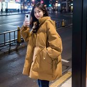 黑色羽绒棉服女短款2023冬季韩版宽松小个子加厚工装棉衣外套