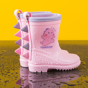 儿童雨鞋女童宝宝幼儿园小童雨靴加绒可拆卸防滑男童2-6岁雨衣鞋3