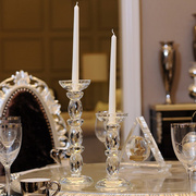 欧式水晶玻璃蜡烛台烛光晚餐婚庆，婚礼烛台道具，餐桌装饰烛台摆