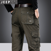 jeep吉普春秋工装裤男户外军旅美式战术裤，秋冬多口袋宽松休闲长裤