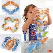 台湾WEPLAY 藏宝积木 幼儿园搭建积塑透明智力方块儿童益智玩具3+