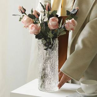 玻璃花瓶高档客厅轻奢ins风水培富贵竹鲜花高颜值摆件