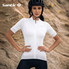 Santic森地客 骑行服女 公路车骑行装备白色骑行上衣单车服