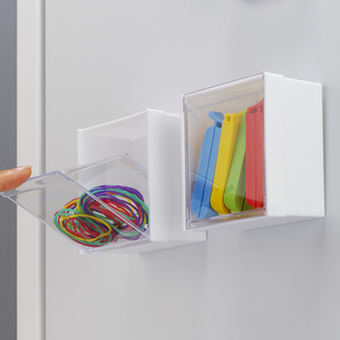 日本进口INOMATA冰箱侧面磁性贴磁铁吸式储物收纳盒小巧个性创意