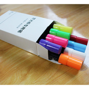 led荧光板专用荧光笔6mm彩色，pop笔记号笔电子，发光小黑板水性可擦