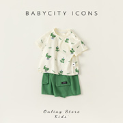 宝宝夏装婴幼儿夏季套装男宝短袖，两件套1一3岁婴儿，衣服男童童装潮