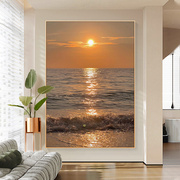 夕阳风景钻石画满钻海洋小件客厅卧室带框十字绣2022绣现代5d