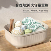 收纳架碗c筷收纳盒碗柜带盖餐具放碗家用置物架厨房碗架沥水碗盘