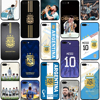 任意机型世界杯阿根廷队梅西手机壳适用于苹果15三星vivo红米oppo华为p60一加魅族荣耀小米硅胶新3颗星夺冠