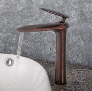 欧式古铜色冷热水浴室面盆，龙头冷热水洗脸盆台盆水龙头orbfaucet