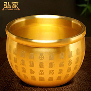 黄铜米缸百福大号铜盆聚宝盆小水缸,纯铜铸造 精细工艺 表面抛光