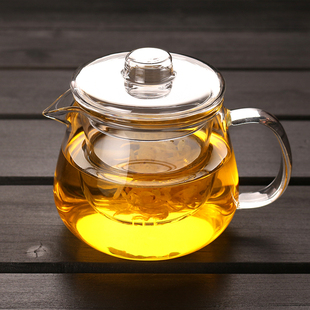加厚耐热玻璃茶具套装三件式花茶壶带过滤花草功夫茶具水具花茶杯