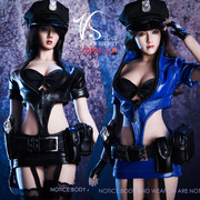 vstoys18xg16cos女警制服模型，玩具16女兵，人偶穿适合包胶