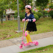 儿童滑板车闪光轮三轮滑滑车 2-12岁小孩踏板车扭扭车 儿童节玩具