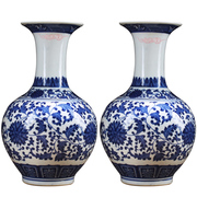 青花瓷花瓶景德镇陶瓷器花瓶插花摆件，仿古中式家居，客厅小装饰瓷瓶