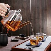 雅风耐高温玻璃泡茶壶大容量花茶壶不锈钢过滤冲茶器电陶炉煮茶壶