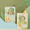 故宫文化宫猫系列3d立体笔记本，赏荷戏鱼创意记事本手账本生日礼物