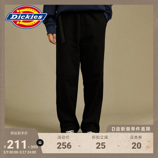 Dickies 秋季工装松紧腰带休闲卫裤长裤下装男女情侣宽松运动裤