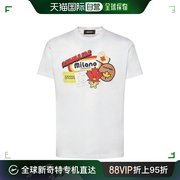 香港直邮潮奢 Dsquared2 二次方 男士 Cool Fit印花棉质T恤