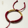 花素手绳半成品可穿珠貔貅吊坠，蜜蜡3d硬金龙年手链，绳子diy本命年