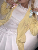 nini自制春季薄款慵懒针织衫，女balletcore芭蕾，系列嫩黄色开衫