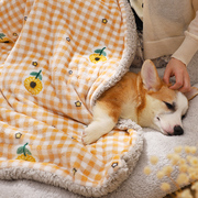 狗狗睡觉的垫子冬季加厚四季通用睡垫宠物小奶狗地垫秋天毛毯被子