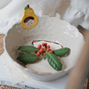 泽滕家ins风可爱手绘手捏水果，家用陶瓷面碗沙拉碗汤碗水果碗碗