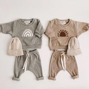 婴儿套装春秋季衣服休闲装，男童女童宝宝儿童装，长袖卫衣长裤两件套