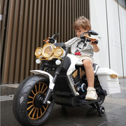 儿童摩托车电动车三轮车可坐大人男孩双人超大号女宝宝童车玩具车