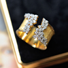 SHAW自制银饰925银戒指设计纯银锆石钻戒原创女宝石指环手工制作