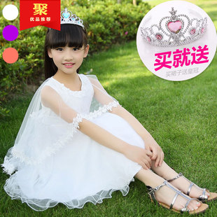 女童连衣裙3夏装5中大童6夏季8裙子，9小女孩10儿童公主裙12岁童装