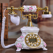 仿古电话机欧式复古电话田园电话机美式创意电话家用座机电话