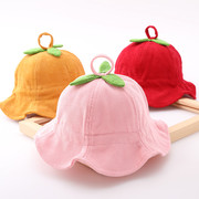 婴儿帽子春秋薄款4-22个月女宝宝，渔夫帽公主帽可调节幼儿女童盆帽