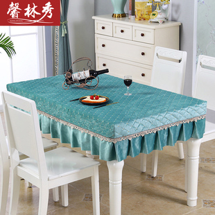 餐桌布布艺防滑桌套长方形客厅防尘餐桌套北欧茶几布书桌桌布台布