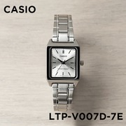 卡西欧手表女casioltp-v007d-7e学生钢带小方表，复古防水指针表