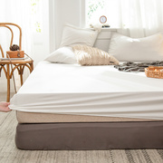 白色床笠单件床单床罩席梦思，防滑保护套宾馆床套防尘罩1.2米1.5m