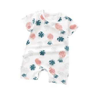 婴儿夏天衣服短袖，连体衣纯棉薄款，2024夏季0-3-6个月1-2岁宝宝