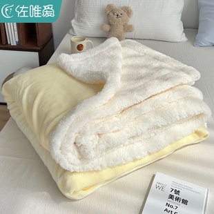 羊羔绒毛毯加厚冬季珊瑚绒床单绒毯子小被子午睡毯沙发盖毯床上用