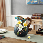 欧式复古花瓶陶瓷花器创意，抽象手工插花摆件办公家居装饰软装容器