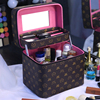 2024便携手提化妆箱，专业装化妆品的包包，女大容量收纳盒带镜子