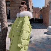 韩系羽绒棉服女中长款2023年冬季ins加厚温柔风，甜美棉外套潮