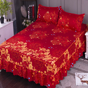 床裙三件套席梦思床裙床罩韩式床套床盖床笠1.2米1.S5米1.8米2米
