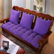 冬季加厚实木红木沙发坐垫，木沙发垫子，椅子单人三人沙发座垫